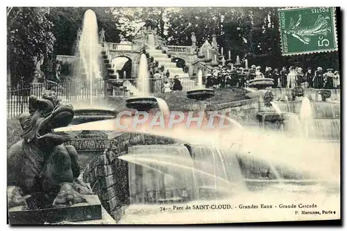 Cartes postales Parc de Saint Cloud Grandes Eaux