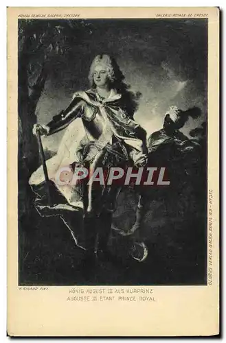 Cartes postales Auguste III etant prince royal