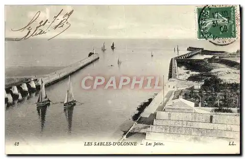Cartes postales Les Sables d'Olonne Les Jetees