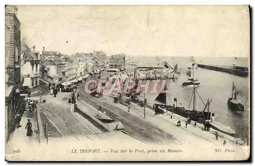 Cartes postales Le Treport Vue Sur le Port du Musoir