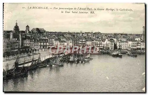 Ansichtskarte AK la Rochelle Vue Panoramique de L&#39Avant Port