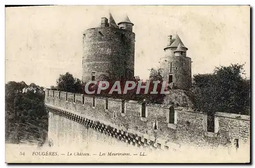 Cartes postales Fougeres Le Chateau Les Meurtreres