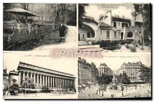 Cartes postales Lyon Parc de la Tete d&#39or Palais de justice