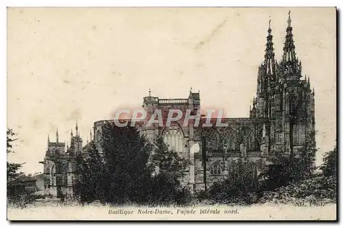Cartes postales L'Epine Basliique Notre Dame Facade Laterale Nord