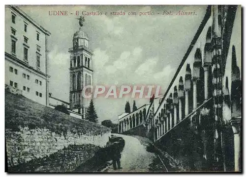 Cartes postales Udine Castello Strada Con Portici
