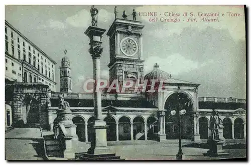 Cartes postales Udine Chiesa Giovanni e Torre dell Orologio