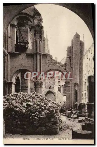 Ansichtskarte AK Reims Interieur de St Remy Militaria