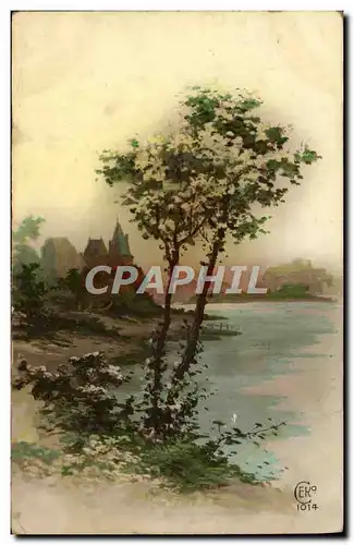 Cartes postales Fantaisie Arbre