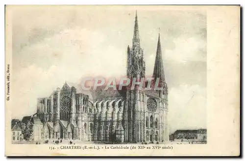 Cartes postales Chartres La Cathedrale