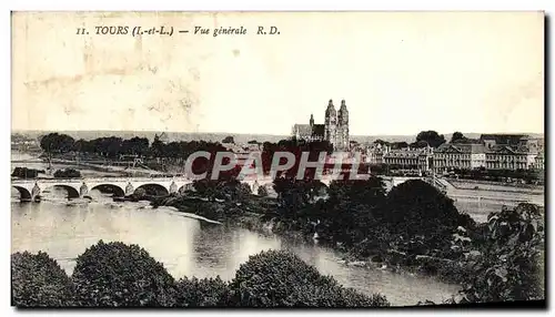 Cartes postales Tours Vue Generale