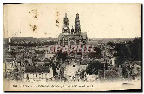 Cartes postales Tours La Cathedrale St Gatien