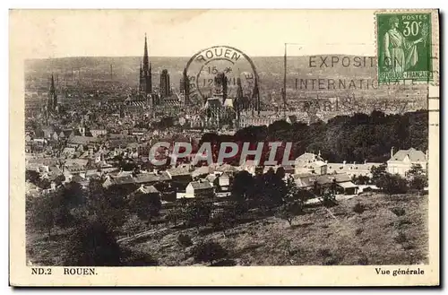 Cartes postales Rouen Vue Generale