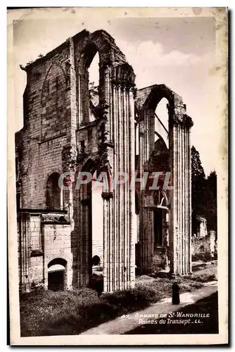 Ansichtskarte AK Abbaye de St Wandrille Ruines du transept