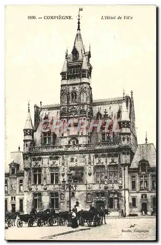 Cartes postales Compiegne L&#39Hotel de Ville