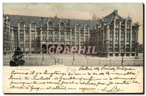Cartes postales Liege Le gouvernement