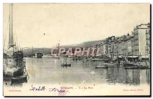 Ansichtskarte AK Toulon Le Port Bateaux Guerre