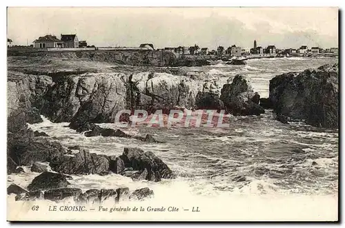 Cartes postales Le Croisic Vue Generale de la Grande Cote