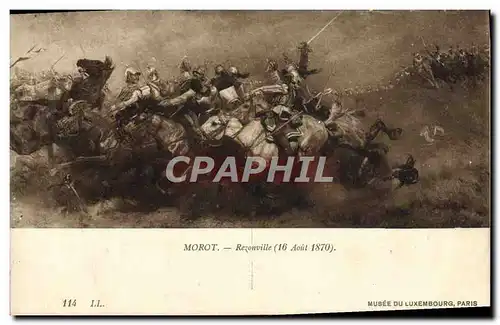 Ansichtskarte AK Morot Rezonville 16 aout 1870 Musee Du Luxembourg Paris Militaria