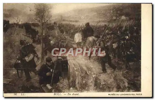 Ansichtskarte AK Roll En Avant Musee Du Luxembourg Paris Militaria