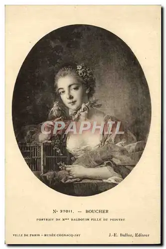 Cartes postales Boucher Portrait De Mme Baudouin Fille Du Peintre Ville De Paris