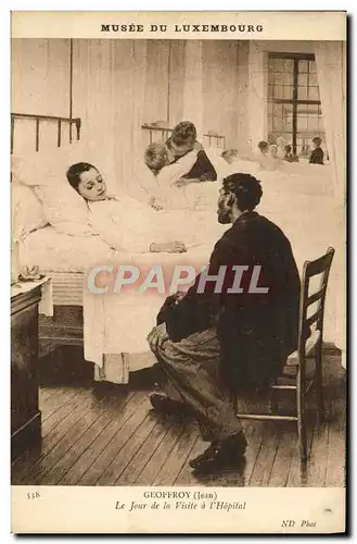 Ansichtskarte AK Musee Du Luxembourg Geoffroy Le Jour De La Visite A l&#39Hopital