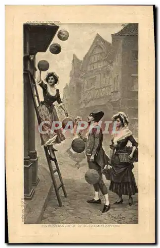 Cartes postales Preiparatifs d&#39Illumination Alonzo Perrez