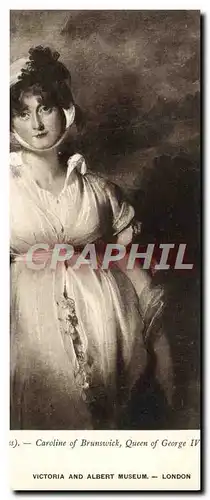 Cartes postales Caroline Of Brunswick Queen Of George IV Victoria And Albert Museum London