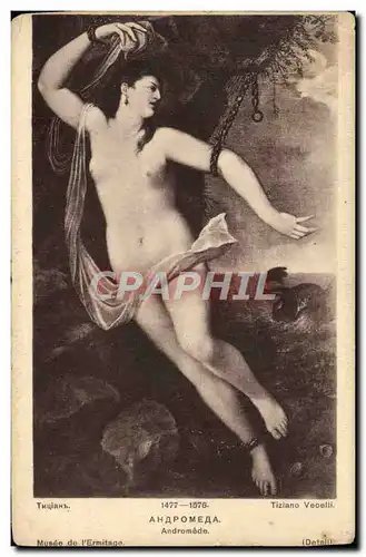 Cartes postales Tiziano Vecelli Ahapomeaa Andromede Musee De l&#39Ermitage