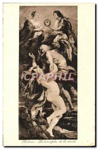 Cartes postales Rubens Le triomphe De La Verite