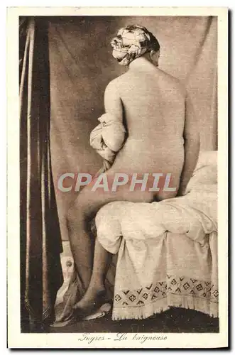 Cartes postales Ingres La baigneuse