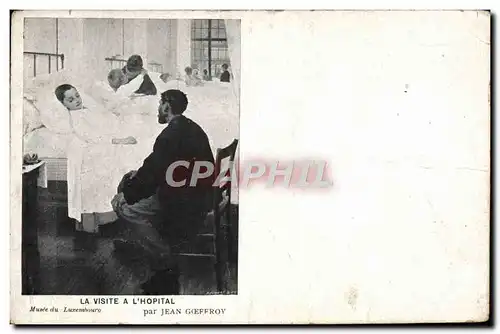 Cartes postales La Visite A l&#39Hopital Musee Du Luxembourg Par Jean Geffroy