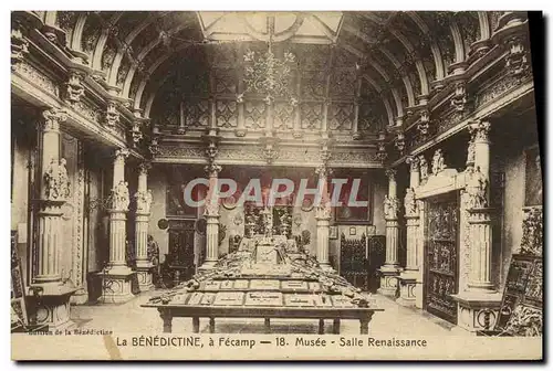 Cartes postales La Benedictine Fecamp Musee Salle Renaissance