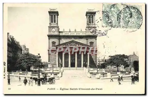 Cartes postales Paris Eglise Saint Vincent De Paul