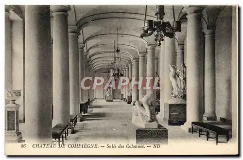 Cartes postales Chateau De Compiegne Salle Des Colonnes