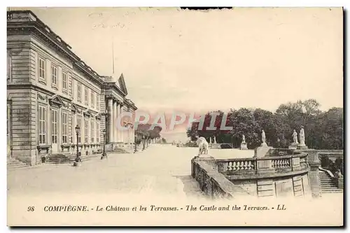 Ansichtskarte AK Compiegne Le Chateau Et Les Terrasses