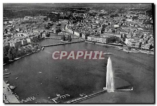 Ansichtskarte AK Geneve Vue Aerienne De La Rade