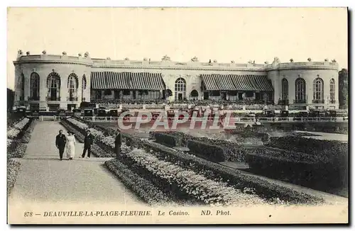 Cartes postales Deauville La Plage Fleurie Le Casino