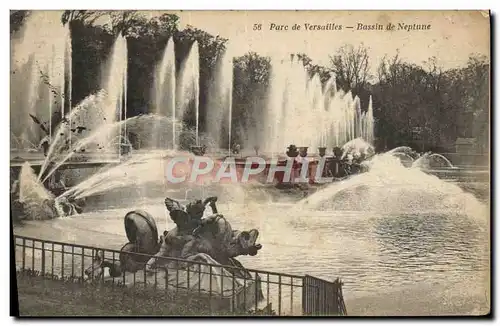 Cartes postales Parc De Versailles Bassin De Neptune