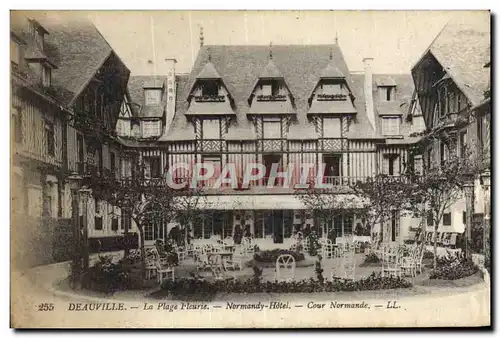 Ansichtskarte AK Deauville La Plage Fleurie Normandy Hotel Cour Normande