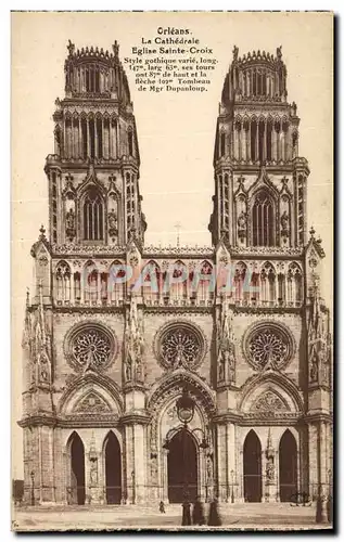 Cartes postales Orleans La Cathedrale Eglise Sainte Croix