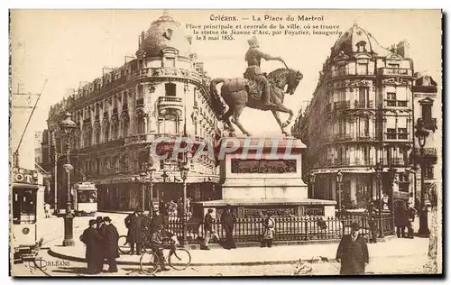 Cartes postales Orleans La place du Martroi Jeanne d&#39aRc