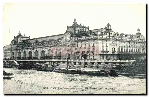 Cartes postales Paris Nouvelle Gare D&#39Orleans Quai d&#39Orsay