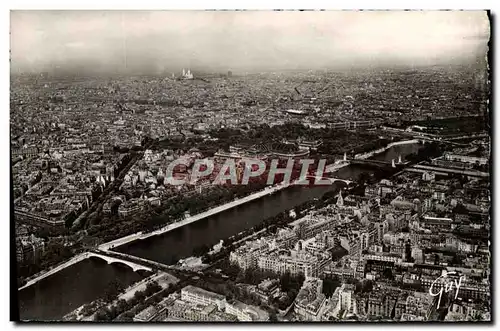 Moderne Karte Paris Et Ses Merveilles Panorama Pris De La Tour Eiffel