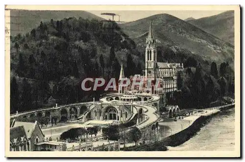 Cartes postales Lourdes Vue d&#39Ensemble Sur La Basilique