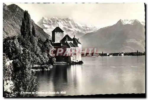 Cartes postales moderne Chateau De Chillon Et Dents Du Midi