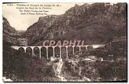 Cartes postales Viaduc Et Gorges Du Loup Ligne Du Sud De La France