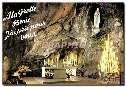 Cartes postales moderne Lourdes Apparition La grotte miraculeuse