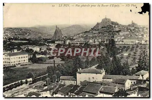 Ansichtskarte AK Le Puy Vue Generale Prise Du Rocher d&#39Espaly