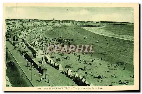 Cartes postales Les Sables D'Olonne Vue Panoramique De La Plage
