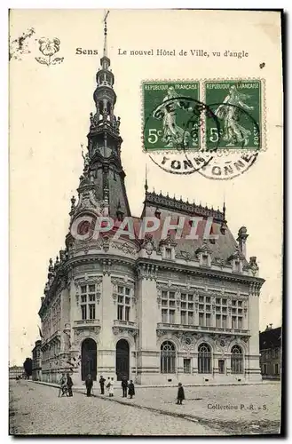 Cartes postales Sens Le Nouvel Hotel De Ville Vu d&#39Angle